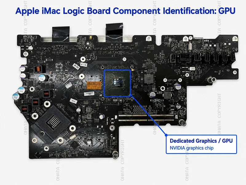 2010 Apple 21.527 Inch iMac NVIDIA Dedicated Graphics Logic Board GPU NVIDIA